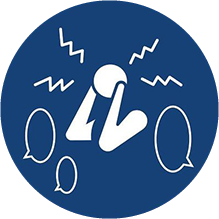 音に敏感ピクトグラム